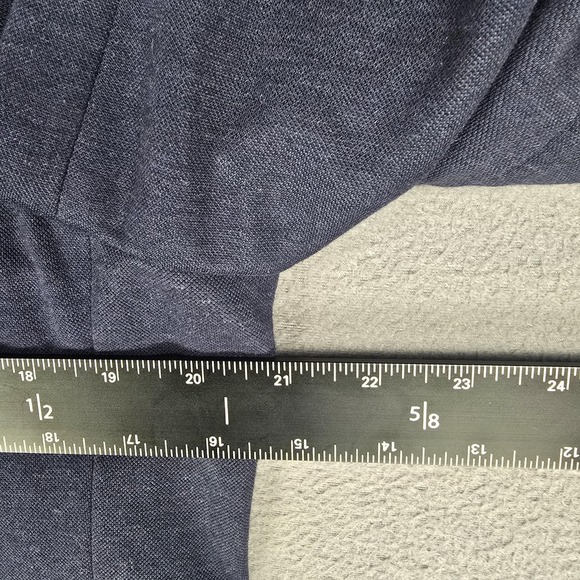 Uniqlo Sport Coat Blazer Men Medium Blue Knit Jersey Stretch Casual Unstructured - Picture 9 of 9